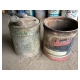 Northland and Galvanized Oil Cans