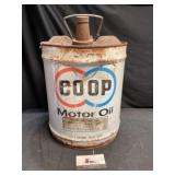 COOP motor Oil 5 Gallon can