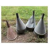 Galvanized funnels