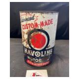 Havoline Motor Oil Can