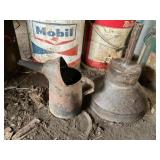 Metal funnel me oil can
