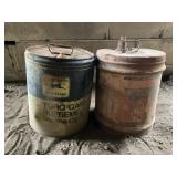 John Deere and misc cans