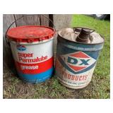 Amoco and DX cans