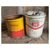 Phillips 66 and Shell cans