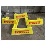 Set of 4 Pirelli Tire Displays