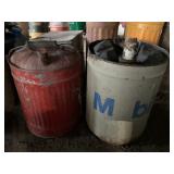 Mobil can and gas can