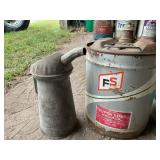 FS and galvanized funnel