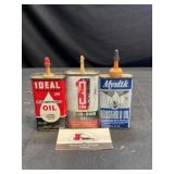Ideal, Three in One, Mystik Oil Cans