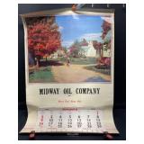 1955 Midway Oil Company Calendar