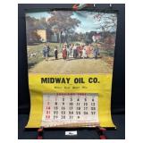 1951 Midway Oil Calendar