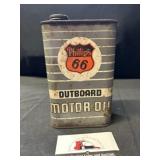 Phillips 66 Outboard Motor Oil Can
