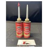 Two Texaco home lubricant