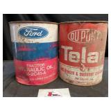 Ford and DuPont Oil Cans