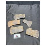 Ax heads- one marked Plumb