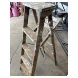Wooden ladder