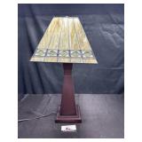 Slag glass lamp