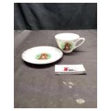 Plow in the Oak cup and saucer