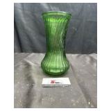 Hoosier glass green vase