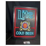 Lite cold beer light
