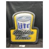 Miller Time beer mirror