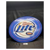 Metal Miller Lite beer sign