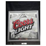 Coors Light beer mirror