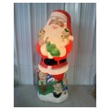 Santa with puppies blow mold