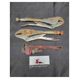 Vise & pipe wrench