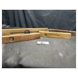 Vintage wooden levels