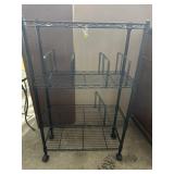 Metal rolling shelf