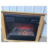 Heat surge Amish made electric fireplace