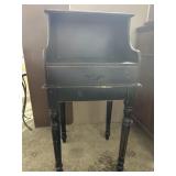 Small black secretary stand