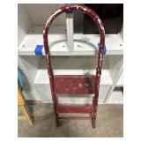 Metal folding step ladder