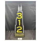 Chicago 312 beer sign
