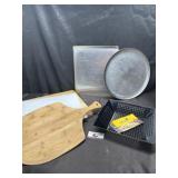 Cutting boards and baking sheets