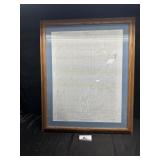 EXIRA West, Iowa framed map
