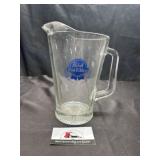 Pabst Blue Ribbon glass pitcher