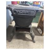 Adams cast iron stove