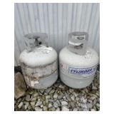 Empty propane tanks