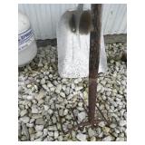 Corn rake and grain shovel