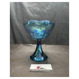 Carnival glass candy bowl