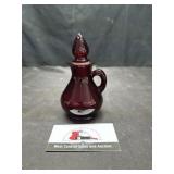 Ruby red decanter