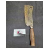Antique meat cleaver