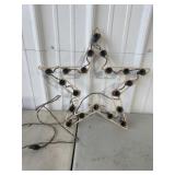 Vintage metal light up star