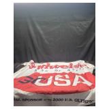Budweiser USA Olympic sponsor flag