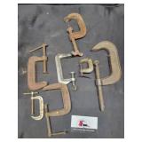 Assorted c clamps