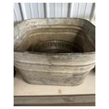 Galvanized tub