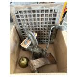 Floor grate, oilers, grinder, maul