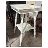 White primitive stand