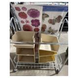 Rolling cart with misc
